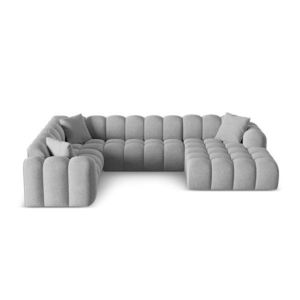 Svetlosivá ženilková rohová pohovka (ľavý roh/do tvaru "U") Treno – Cosmopolitan Design vyobraziť