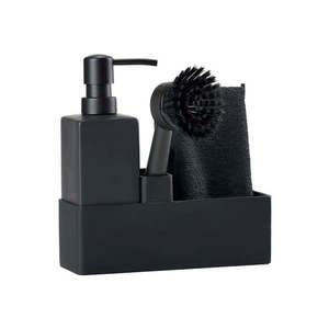 Čierny keramický stojan na umývacie prostriedky Singles – Zone vyobraziť