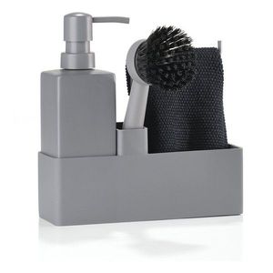 Sivý keramický stojan na umývacie prostriedky Singles – Zone vyobraziť