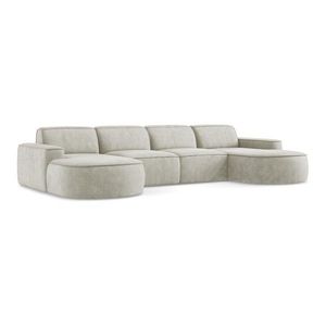 Krémová ženilková rohová pohovka (do tvaru "U") Omao – Makamii vyobraziť
