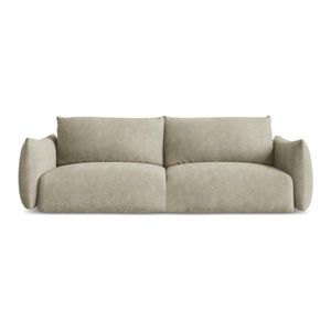 Béžová ženilková rozkladacia pohovka 230 cm Leila – Makamii vyobraziť