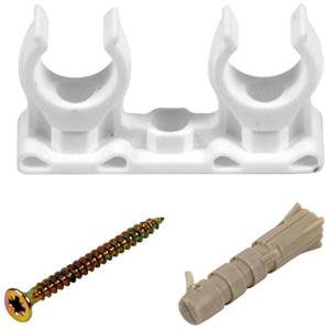 Príchytka dvojitá na rúry 25/28 mm (5 ks) vyobraziť