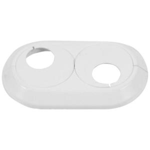 Dvojitá rozeta 18 mm biela vyobraziť