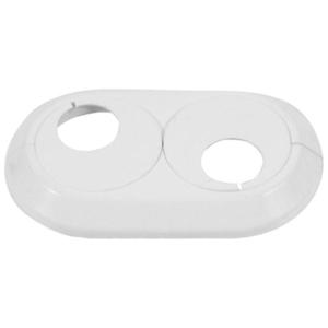 Dvojitá rozeta 22 mm biela vyobraziť