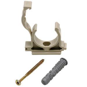 Príchytka jednoduchá na rúry s klapkou a hmoždinkou 16 mm (2 ks) vyobraziť