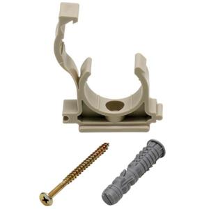 Príchytka jednoduchá na rúry s klapkou a hmoždinkou 20 mm (5 ks ) vyobraziť