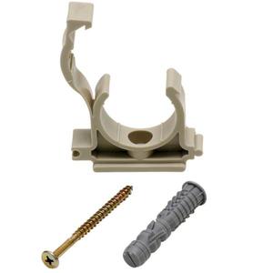 Príchytka jednoduchá na rúry s klapkou a hmoždinkou 32 mm (5 ks) vyobraziť