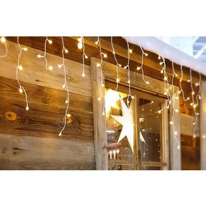 Vianočné svetielka LED cencúle 300l vonkajšie Trans+gn+flash biely kabel 10 vyobraziť