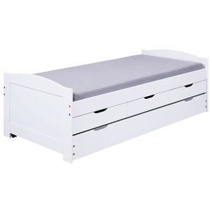 Inter Link Funkčná posteľ s 3 zásuvkami (Ulli – biela) vyobraziť