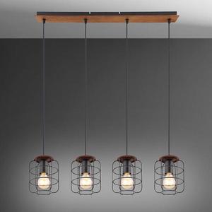 Závesné svietidlo 54037-4H čierno-hnedý LW4 vyobraziť