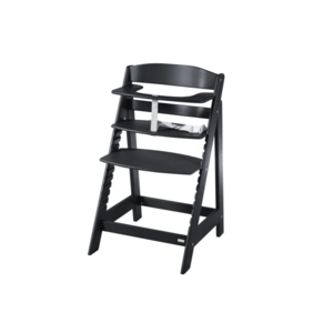 roba Detská drevená vysoká jedálenská stolička Sit Up (čierna/flex) vyobraziť