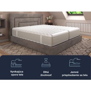 Hn8 Schlafsysteme 7-zónový matrac z pamäťovej peny XXL Gelstar KS (H2, 90 X 190 CM) vyobraziť