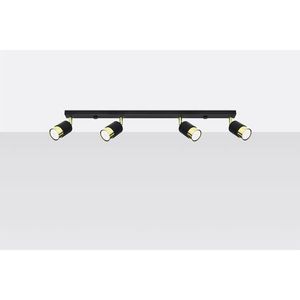 Stropné bodové svietidlo Nero 4 A-1072 čierna/zlatá vyobraziť