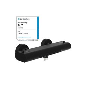 Eisl Termostatická sprchová/vaňová batéria CARNEO (batéria na vaňu, čierna) vyobraziť