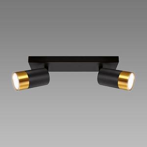 Stropné bodové svietidlo PUZON SPT GU10 2L BLACK/GOLD 04125 LS2 vyobraziť