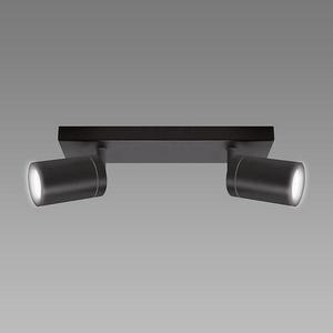 Stropné bodové svietidlo TENOR GU10 2L BLACK 04071 IP44 LS2 vyobraziť