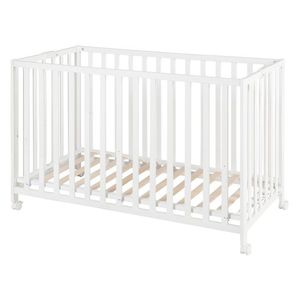 roba Detská skladacia postieľka, 60 x 120 cm (biela) vyobraziť