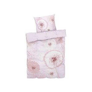 Michalsky Posteľná bielizeň z bavlneného saténu, 155 x 220 cm (kvety/bledoružová) vyobraziť