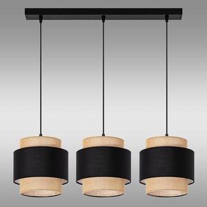 Závesné svietidlo W-L 1204/3 JUTE/BLACK LW3 vyobraziť