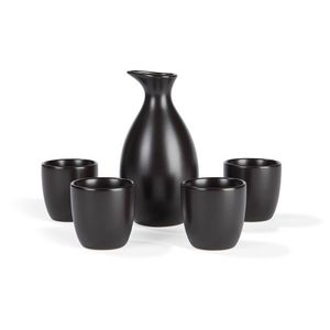 ERNESTO® Sake súprava, 5-dielna (čierna) vyobraziť