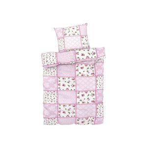 LIVARNO home Posteľná bielizeň Seersucker, 155 x 220 cm (ruže) vyobraziť