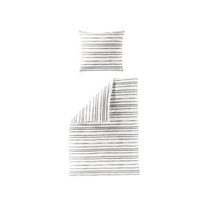 Bierbaum Posteľná bielizeň (sivá/biela/pruhy, 155 x 220 cm) vyobraziť