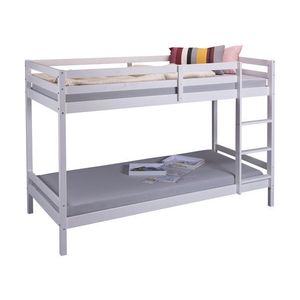 Inter Link Detská poschodová posteľ Small Cloud/Sleepy Cloud, biely lak (poschodová posteľ s rebríkom, 90 X 200 CM) vyobraziť