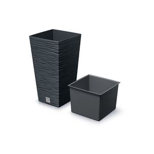 Prosperplast Kvetináč FURU SQUARE (antracitová, 265x265x500) vyobraziť