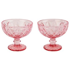LIVARNO home Sklené poháre na zmrzlinu/misky, 2 kusy (zmrzlinový pohár/ružová) vyobraziť