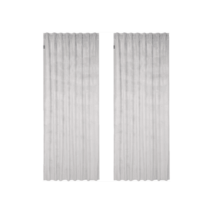 LOOKS by Wolfgang Joop Zamatový záves, 135 x 245 cm, 2 kusy (bledosivá) vyobraziť