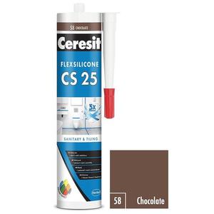 Ceresit Silikón CS25 chocolate 280ml vyobraziť