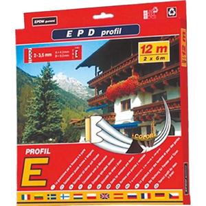 Samolepiace tesnenie Profil E12 hnedá vyobraziť