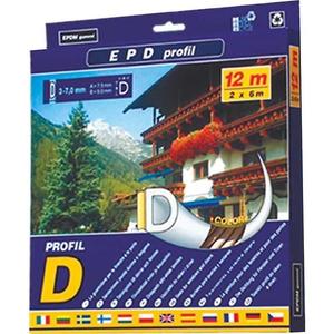 Samolepiace tesnenie Profil D12 Biela vyobraziť