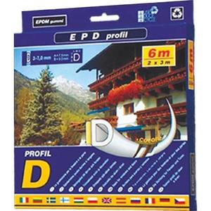 Samolepiace tesnenie Profil D6 Biela vyobraziť