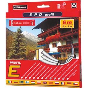 Samolepiace tesnenie Profil E6 hnedá vyobraziť