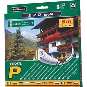 Samolepiace tesnenie profil P6 Biela vyobraziť