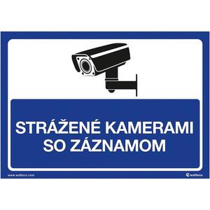 Strážené kamerami zo záznamom – modrý A5, 148 x 210 mm vyobraziť