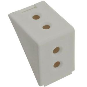 Spojovací uholník plastový dvojitý - biely 12 ks vyobraziť