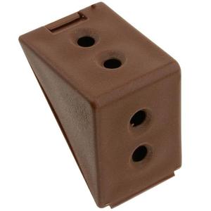 Spojovací uholník plastový dvojitý - hnedý 12 ks vyobraziť