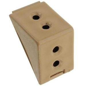 Spojovací uholník plastový dvojitý - béžový 12 ks vyobraziť