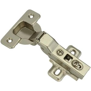 Nábytkový závesný pánt 35, ohnutý 8 mm, pre polozapustené dvere vyobraziť