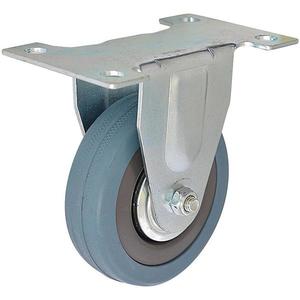 Pevné pojazdné koliesko 50 mm/40 kg montážna doska, sivá guma vyobraziť