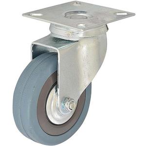 Otočné pojazdné koliesko 75 mm/50 kg montážna doska, sivá guma vyobraziť