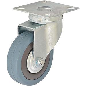 Otočné pojazdné koliesko 100 mm/65 kg doska montážna, guma vyobraziť