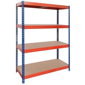 Skladový kovový regál 192x100x50 cm – 4 políc/300 kg vyobraziť