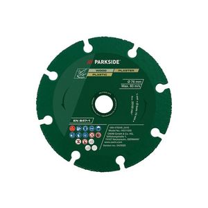 PARKSIDE® Príslušenstvo k uhlovej brúske (viacúčelový rezný kotúč, 76 mm) vyobraziť