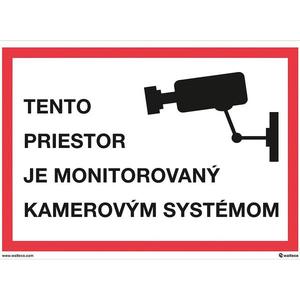 Tento priestor je monitorovaný kamerovým systémom A4 vyobraziť