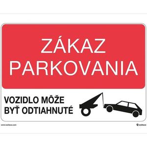 Zákaz parkovania, odťah A4 vyobraziť