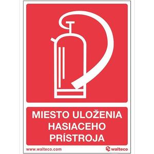 Prenosný hasiaci prístroj (vrátane textu) vyobraziť