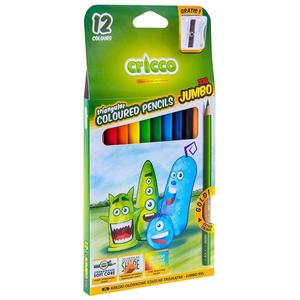 Pastelky Cricco trojuhlé hrubé 12 farieb vyobraziť